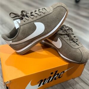Nike Brown and White Sneakers